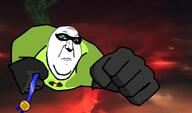 award brap braphog fart fat fist flying forehead_lines forehead_mark gassy green_shirt incrediblegassy pixar punisher_face stubble subvariant:wholesome_soyjak superhero the_incredibles variant:gapejak // 2997x1764 // 198.7KB
