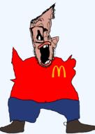 amerimutt beard black_sclera buck_teeth ear lips mcdonalds mutt open_mouth or_something variant:sloppy // 762x1079 // 22.0KB