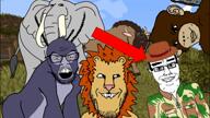 africa alligator amerimutt animal animated antarctica anteater antelope antler ape arm asian aussie australia australian baboon baby bald_eagle bear bird bison bloodshot_eyes bobcat bruce buffalo camel camouflage car cassowary cheetah chimpanzee chud clothes cloud coyote crocodile crying deer deformed desert eagle educational elephant elephant_seal emu feline forest fox fur gazelle giraffe glasses google_maps gorilla grass gun hat hippopotamus horn hunter hyena ice jewish_nose jungle kangaroo koala leopard lion lizard map mcdonalds minecraft monkey moose multiple_soyjaks open_mouth orangutan ostrich otter panda penguin piranha platypus polar_bear porcupine proboscis_monkey rabbit reptile rhino rhinoceros rhodesia road savannah seal series:animaljaks sheep sky smile snake snow soot soyjak_party soytube_kids stubble subvariant:chudjak_front subvariant:impish_amerimutt subvariant:jacobson subvariant:nathaniel subvariant:waow subvariant:wewjak subvariant:wholesome_soyjak sun_bear swamp tail tapir tiger tree turkey_(animal) turtle tusk variant:a24_slowburn_soyjak variant:alicia variant:bernd variant:chudjak variant:cobson variant:feraljak variant:gapejak variant:impish_soyak_ears variant:markiplier_soyjak variant:monkeyjak variant:seriousjak variant:smugjak variant:soyak video video_game vulture warthog wildebeest wolf zebra // 1280x720, 237.7s // 27.3MB