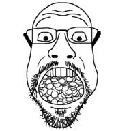 coins fgteev_duddy glasses meta:tagme soyjak traced variant:coinjak // 500x500 // 6.5KB