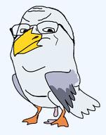 angry animal bird gull seagull series:animaljaks subvariant:wholesome_soyjak variant:gapejak yuck // 756x963 // 54.7KB