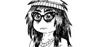 artist:sleep_chvd closed_mouth glasses hair oekaki variant:soytan // 500x250 // 45.9KB