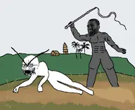 crawling crying farm meta:oc nas:gigachad slave torture tree variant:cryboy_soyjak whip // 1484x1213 // 220.8KB