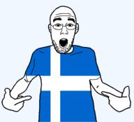 arm british clothes ear flag flag:shetland glasses hair hand open_mouth pointing scotland shetland soyjak stubble teeth tshirt united_kingdom variant:shirtjak // 1236x1118 // 26.4KB