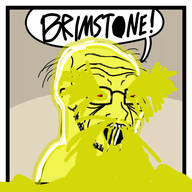 bald black_sclera bloodshot_eyes brimstone bubble forehead_lines glasses open_mouth red_eyes series:soyjaks? soyjaks? speech_bubble stonetoss stubble teeth text text_bubble variant:soyak yellow_skin // 500x500 // 131.5KB