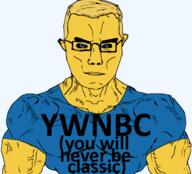 blue blue_eyes blue_shirt chud clothes glasses meta:tagme noob roblox soyjak subvariant:muscular_chud text variant:chudjak yellow yellow_skin ywnbaw // 617x559 // 139.3KB