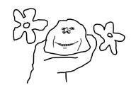 drawing objectsoy patrick_star rock soyjak spongebob_squarepants variant:impish_soyak_ears // 585x409 // 36.1KB