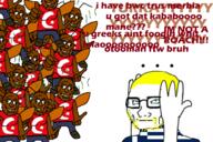 bald black_skin blue_eyes fat finna flag:greece flag:turkiye glasses greece hand hands_up meta:tagme niggerbabble pointing pointing_at_viewer roach stinky stubble text trend:aryan turkiye variant:soyak variant:truthjak white_skin yellow_hair // 1500x1000 // 234.6KB