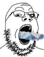 blue_eyes gem glasses open_mouth soyjak stubble variant:gapejak // 735x962 // 193.1KB