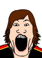 brown_eyes brown_hair female flatout hair jacket katie_jackson open_mouth soyjak subvariant:female_markiplier variant:markiplier_soyjak video_game white_skin // 600x825 // 11.6KB