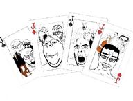 cards glasses multiple_soyjaks open_mouth smile squirreljak stubble variant:chudjak variant:cobson variant:feraljak variant:gapejak // 585x444 // 78.5KB