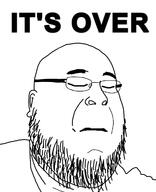 closed_eyes closed_mouth fat glasses its_over soyjak stubble text variant:fatjak // 974x1200 // 149.1KB
