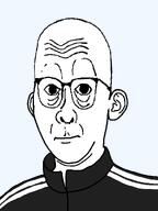 ear eyebags glasses raised_eyebrow track_suit variant:cobbert variant:kuzjak // 810x1080 // 63.4KB