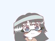 avengers beanie blush closed_mouth clothes glasses gyate_gyate hair necklace smile soy soyjak soylent variant:soytan // 800x600 // 34.0KB