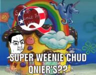 amerikaner caption chud colaws flag:united_states glasses hair heart ifunny mouth nose q qanon rainbow spongebob_squarepants unicorn united_states variant:chudjak watermark white_skin // 593x464 // 425.5KB