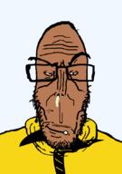 angry axe brown_skin closed_mouth clothes county european flag flag:telemark glasses mucus mustache mutt norway red_eyes soyjak subvariant:euromutt sweater telemark transparent_background variant:markiplier_soyjak white_skin // 591x843 // 30.2KB