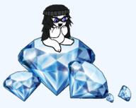 animal animated beanie bear blue_eyes bury_pink_gril ext=gif female full_body gem glasses hair open_mouth sitting soyjak variant:soytan // 758x603 // 205.1KB