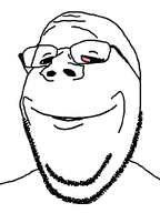 bald bloodshot_eyes forehead_lines glasses hair high nose smile soyjak stubble subvariant:wholesome_soyjak teeth variant:gapejak // 600x800 // 30.1KB