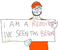beard cap clothes coal fact fact_check glasses hat holding_object holding_sign orange reddit reddit_gold redditard seen true variant:predditard variant:unknown // 667x578 // 65.4KB