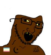 allah big_nose brainless brown_skin glasses head_dent islam map_(pedophile) mudslime nigger nose pedophile rotten_teeth stubble variant:soyak yellow_sclera // 578x623 // 90.0KB