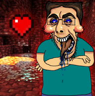 cave cobsontalks crazy diamond eerie fog funny grotesque_steve heart horny lava looking_at_you meta:namefags minecraft mouth mouth_open mucus ominous ore pixelated rot_shading ruddy saliva shading steve_(minecraft) subvariant:cobsontalks tounge tounge_out variant:cobson // 760x762 // 444.0KB