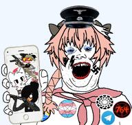 764 764_(cult) astolfo azov_battalion boykissersilly_cat brenton_tarrant buffalo_shooting daemonsiegeism_(namefag) holding_phone maya_(ongezellig) meta:op_took_a_selfie_of_xerself moxxie_(helluva_boss) nazism officer_cap ongezellig pentagram robert_westman robin_westman satanism sonnenrad telegram tranny transgender_flag transgender_symbol variant:alicia // 1000x950 // 577.4KB