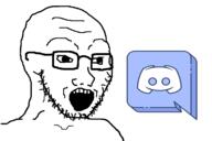 discord glasses logo open_mouth soyjak stubble variant:soyak // 1200x800 // 73.6KB