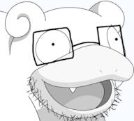 glasses kanto open_mouth pokemon slowpoke stubble variant:unknown // 438x398 // 341.9KB
