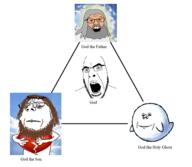 4soyjaks angry arm beard blood boo broken brown_hair christianity cloud diagram frown ghost glasses glowing god green_eyes grey_hair hair hand heart heaven holding_heart holding_object irl_background jesus mario nintendo sad smile soyjak subvariant:wholesome_soyjak text trinity variant:cobson variant:feraljak variant:gapejak variant:impish_soyak_ears video_game white_skin // 546x474 // 109.3KB