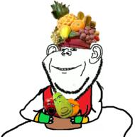 4soyjaks angry annoying_orange apple arm beard closed_mouth clothes ear food foodjak froot fruit glasses hand hat holding_object open_mouth orange pear smile soyjak stubble subvariant:blobson subvariant:hornyson subvariant:science_lover variant:cobson variant:impish_soyak_ears variant:markiplier_soyjak variant:oranjak // 712x718 // 235.6KB