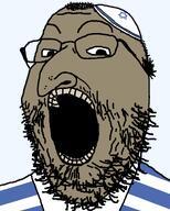 brown_skin clothes hair hat jewish_nose judaism jude kike kippah nose rotten_teeth series:yehudyakim star_of_david tallit variant:gapejak // 1000x1250 // 49.5KB