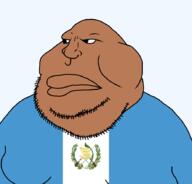 brown_skin closed_mouth countrywar fat flag flag:guatemala guatemala obese soyjak stubble transparent_background variant:meximutt // 888x849 // 23.5KB