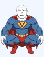 buff cape ear looking_at_you meta:brimstone meta:forced_meme meta:nas meta:vlodson_will_never_be_a_gem muscles sitting smile squatting superhero superman variant:vlodson vlodman // 896x1152 // 850.2KB