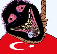 black_troonjak bloodshot_eyes brown_troonjak crying flag:turkiye flag:tvrkiye indian nigger open_mouth rope soyjak suicide tongue turkiye tvrkaryan tvrkiye vantablack vantablack_skin variant:bernd whitest_garf_hater whitest_tvrk // 768x719 // 166.8KB