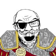 armor award balding beard darkest_dungeon eyepatch man_at_arms(darkest_dungeon) moustache old ribbon soldier variant:feraljak video_game // 1500x1500 // 526.2KB