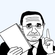 big_ears big_nose book clothes funny glasses hair necktie pointing protestant religion short_hair stubble suit suit_and_tie template text variant:thirtyfivejak watch // 1280x1280 // 259.0KB