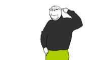 full_body glasses grand_theft_auto_iv hand_in_pocket pointing_at_head raised_eyebrows smile stubble subvariant:wholesome_soyjak variant:gapejak // 1152x720 // 10.1KB