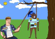 3soyjaks arm award bloodshot_eyes buff closed_mouth clothes crying drawn_background ear full_body gacha_life game glasses grass hair hand hanging holding_object holding_rope irl leg lynching movie moviestarplanet nigger noose open_mouth outdoors rope smile smug soyjak stubble subvariant:wholesome_soyjak sun template tongue tree variant:bernd variant:chudjak variant:gapejak video_game yellow yellow_skin yellow_teeth zac_sky // 2048x1462 // 700.1KB