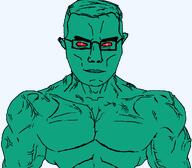 artificial_intelligence chatgpt red_eyes robot subvariant:muscular_chud unbothered variant:chudjak // 1059x929 // 97.4KB