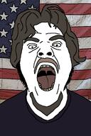 american_flag anatoliy_mizengendler beard chmuk screaming seething streamer ubermarginal uebermarginal united_states untermensch usa_flag variant:chmukjack variant:screamjak // 853x1280 // 391.5KB