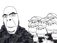 arm coal cob_coaling glasses hand holding_coal holding_object multiple_soyjaks smile soyjak stubble subvariant:wholesome_soyjak variant:cobson variant:gapejak // 1600x1200 // 869.2KB