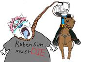 bacon_hair furry glasses horse horseback_riding meta:tagme open_mouth roblox ruben_sim skibidi_toilet stubble subvariant:impish_horse subvariant:trannyfur variant:bernd variant:chudjak variant:impish_soyak_ears // 2048x1365 // 200.9KB