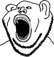 amerimutt black_sclera ear hungry lips mutt old open_mouth pog soyjak stubble subvariant:impish_amerimutt variant:impish_soyak_ears white_skin // 598x628 // 18.7KB