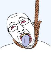 ack anhero bloodshot_eyes death glasses looking_up noose open_mouth rope stubble subvariant:bernjabis suicide variant:bernd xxx_yakubsgraftingdescendant_xxx yellow_teeth // 889x1001 // 23.5KB