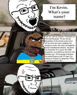 anger_mark closed_mouth concerned country flag frown glasses irl_background open_mouth russo_ukrainian_war soviet_union soyjak speech_bubble stubble text ukraine variant:soyak // 490x604 // 125.5KB