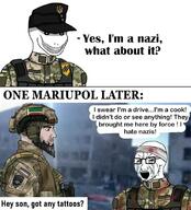 azov_battalion comic crying irl_background russia soyjak text variant:soyak wojak // 719x795 // 82.7KB