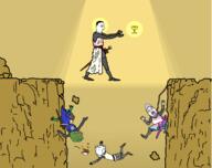 3soyjaks 4chan arm armor art artist:sectionalism bloodshot_eyes chalice cliff closed_eyes clothes coffee crying cup dildo falling frog full_body glasses grail hair halo hanging helmet holy_grail indiana_jones kekistan knight leg light mug neutral noose parody pepe rock rope side_profile smile straw swastika sword tranny variant:bernd variant:chudjak variant:impish_soyak_ears // 2368x1872 // 194.8KB