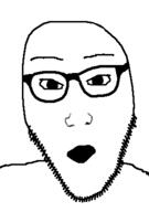 glasses open_mouth soyjak stubble variant:unknown // 285x404 // 21.4KB
