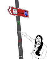 beard bwc daze_olivia glasses graffiti hair pointing pole sign sneed thrembo total_nigger_death tranny troon troonslop variant:bernd variant:daze ywnbaw // 1826x2048 // 59.1KB