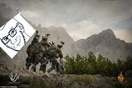 arabic_text closed_mouth glasses irl isis islam smile smug soyjak stubble text variant:soyak // 962x642 // 776.0KB